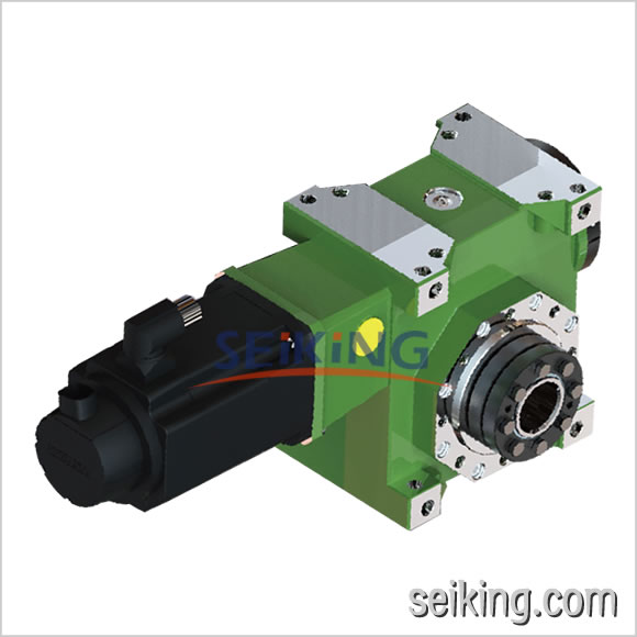 SKDB双导程精密蜗轮蜗杆减速机收缩盘空心轴输出